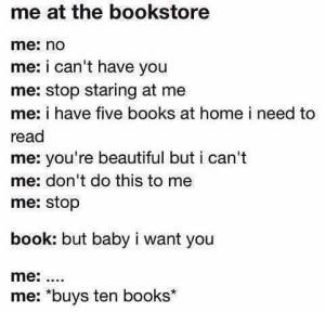 me at the bookstore
